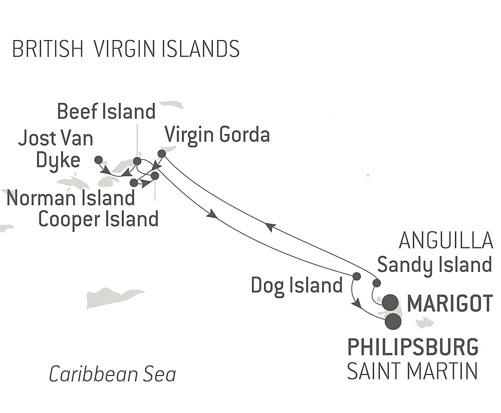 Reverie under sail in the heart of the Lesser Antilles null