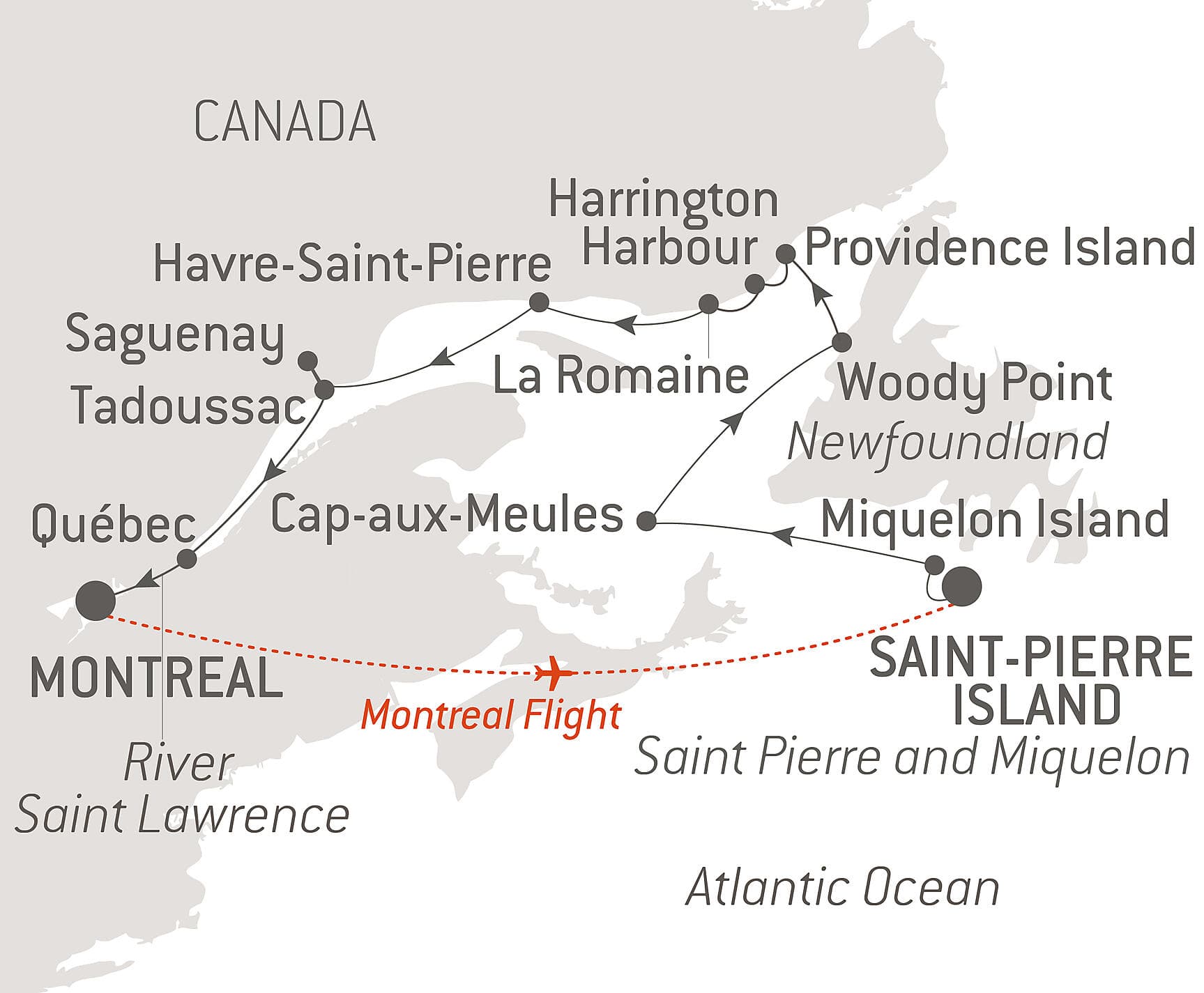 Exploration along Saint Lawrence