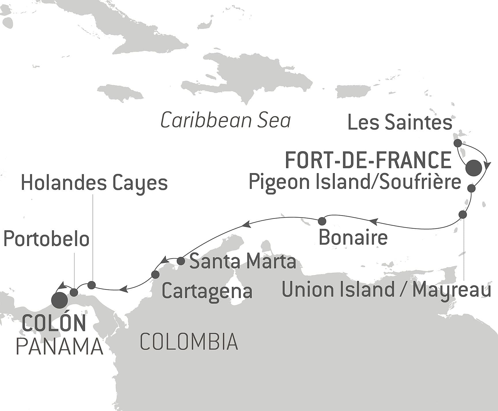 Panama, Colombia & Caribbean Islands