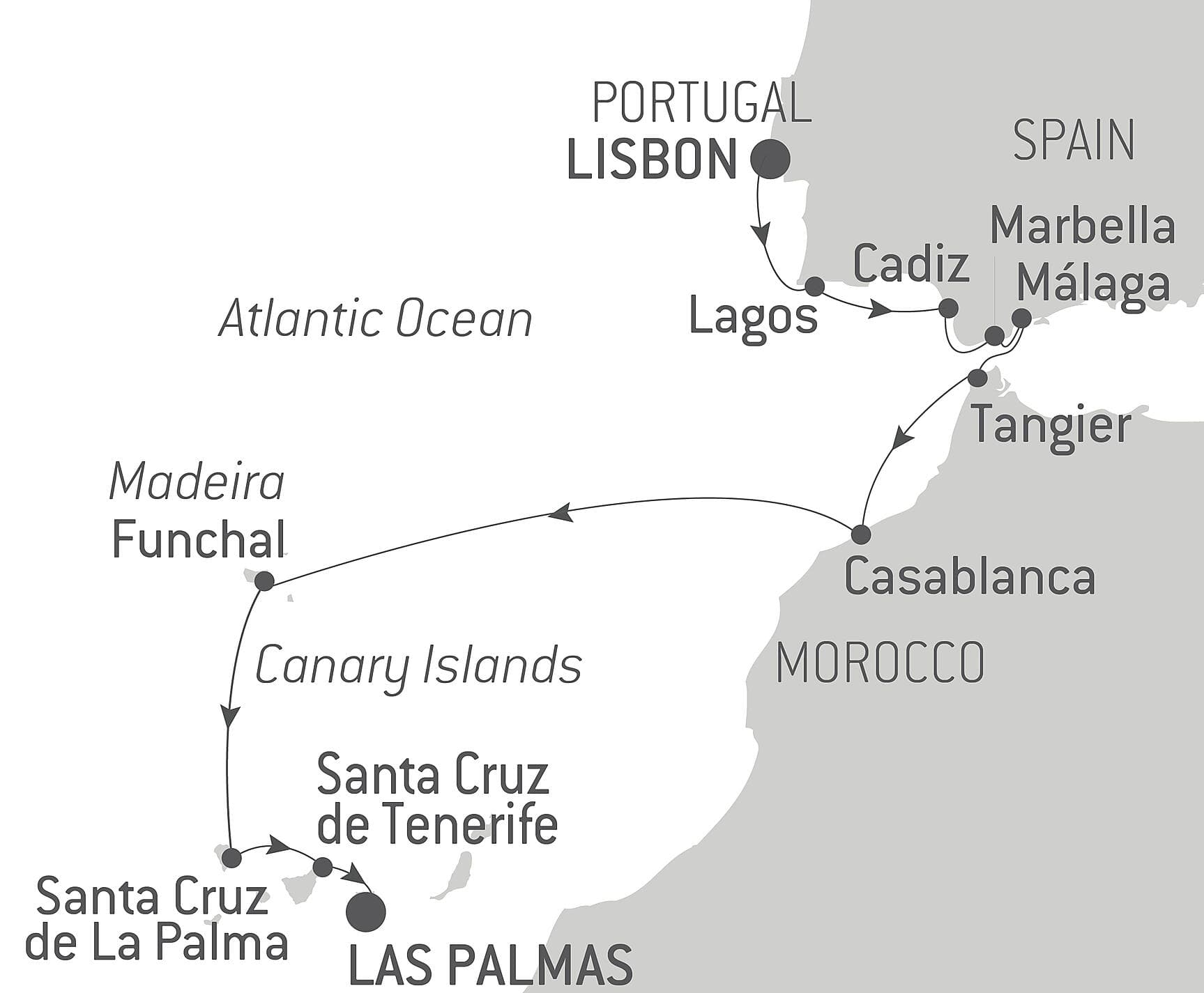 Lisbon to the Canary Islands by Sea: Spain, Morocco, & Atlantic Isles – with Smithsonian Journeys