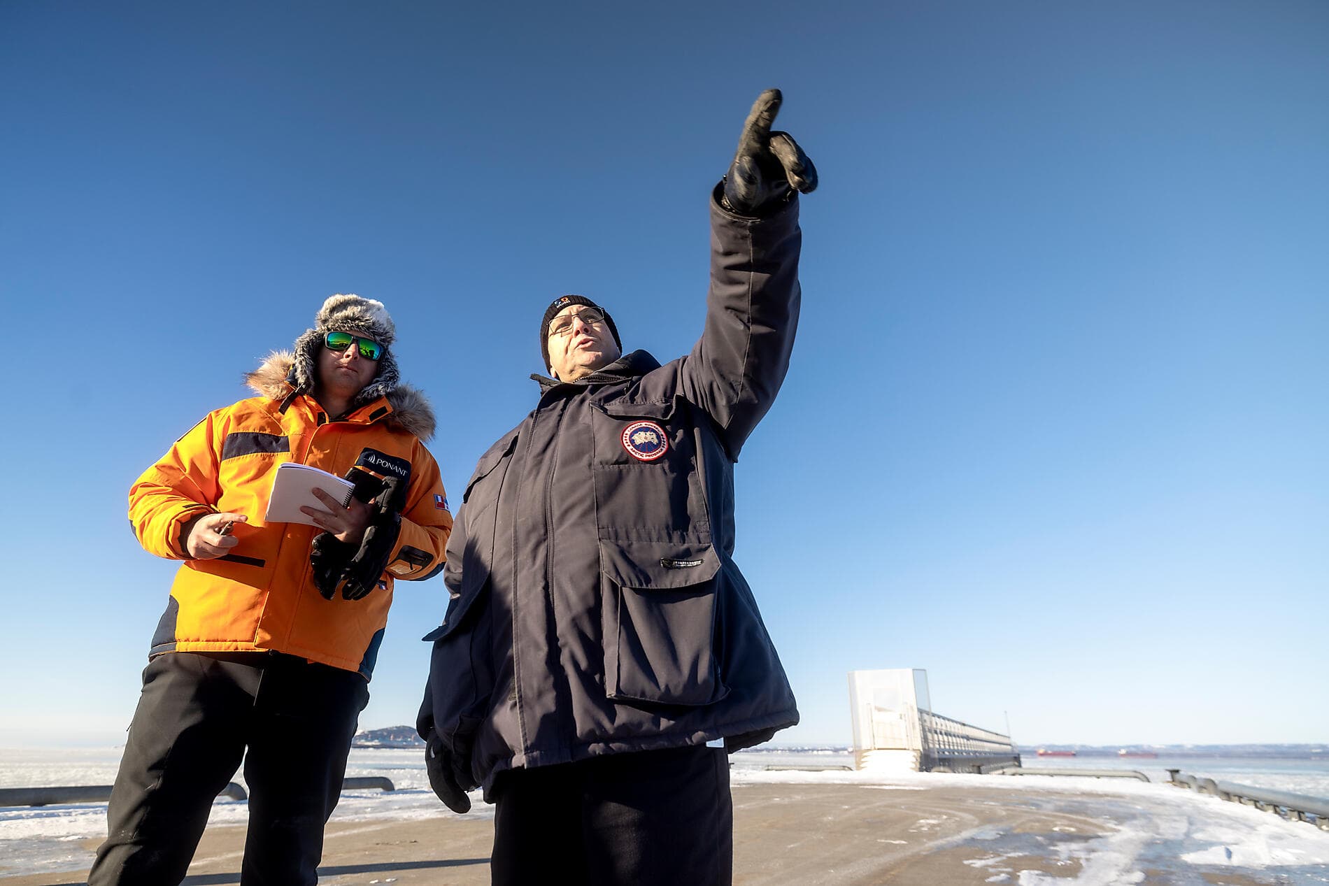 The St. Lawrence River in the Heart of the Boreal Winter