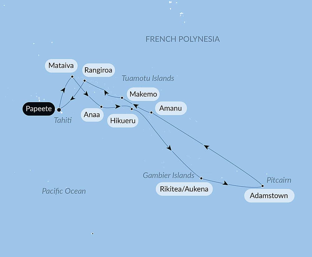 From French Polynesia to Pitcairn Island