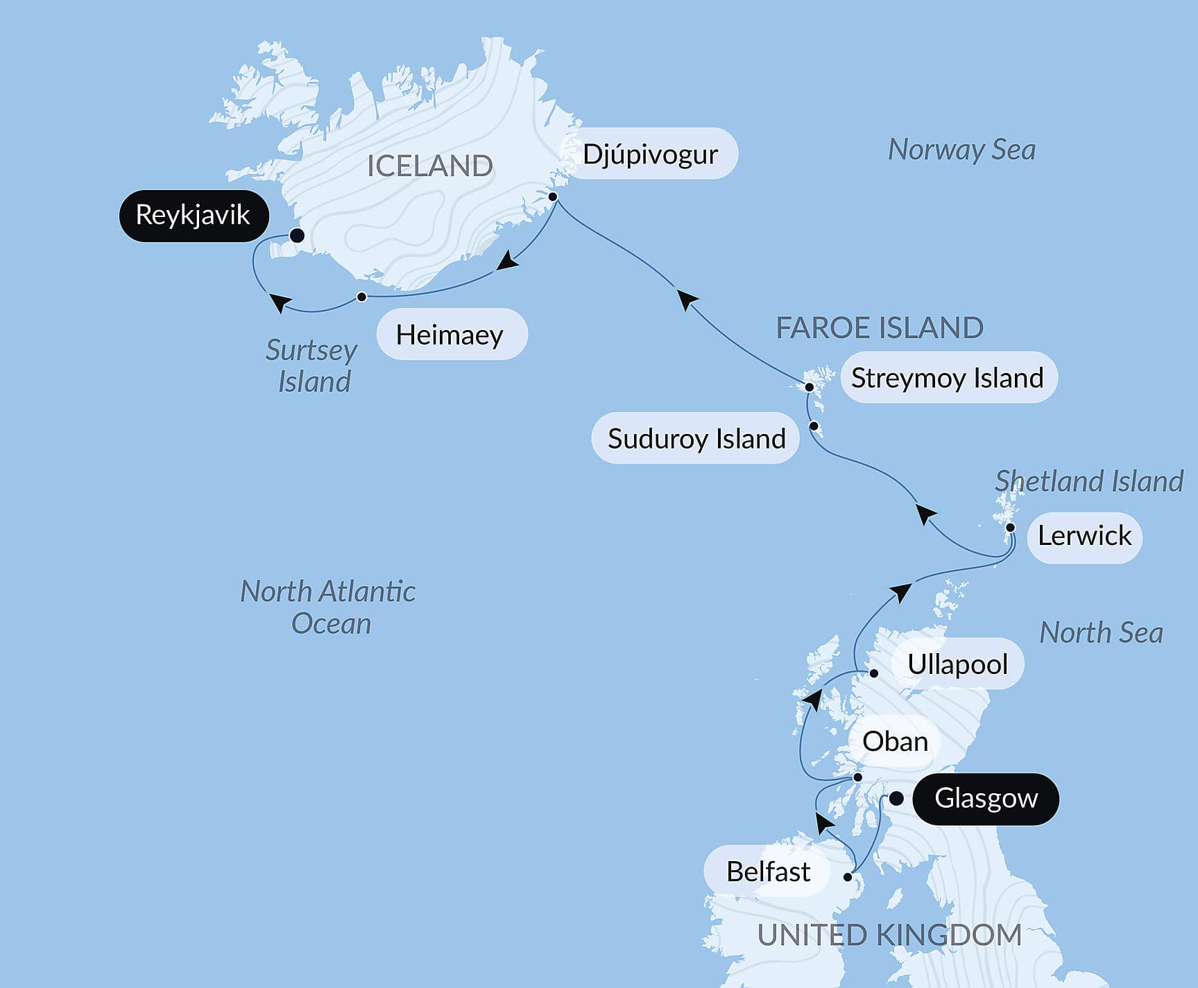 Wild lands of Scotland, the Faroe Islands and Iceland