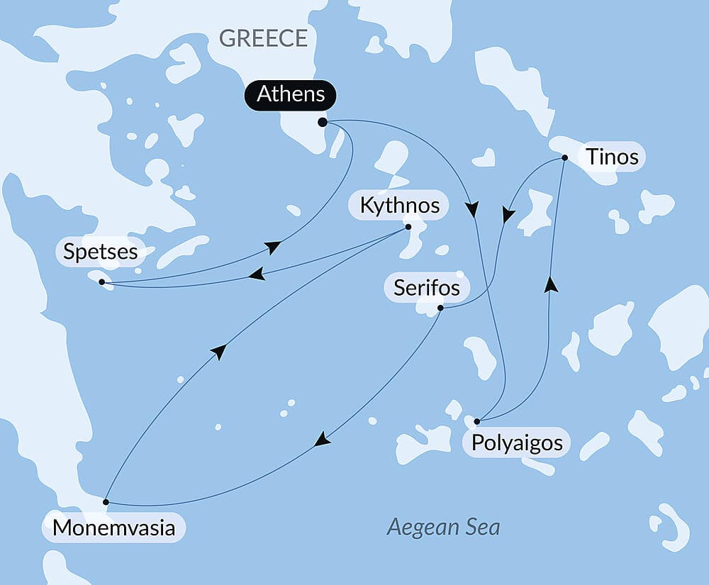 The Cyclades, in the Wake of Le Ponant