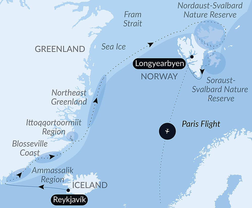 In the ice of the Arctic, from Greenland to Svalbard