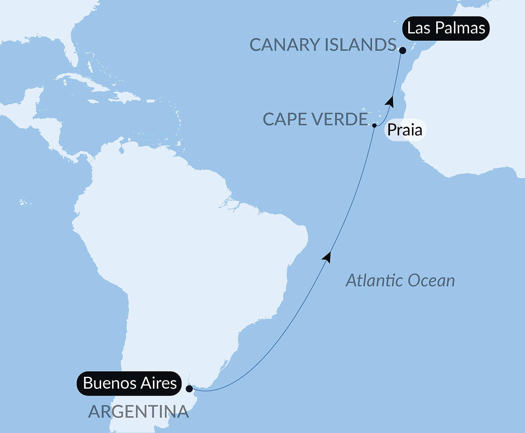 Ocean Voyage: Buenos Aires -  Las Palmas de Gran Canaria
