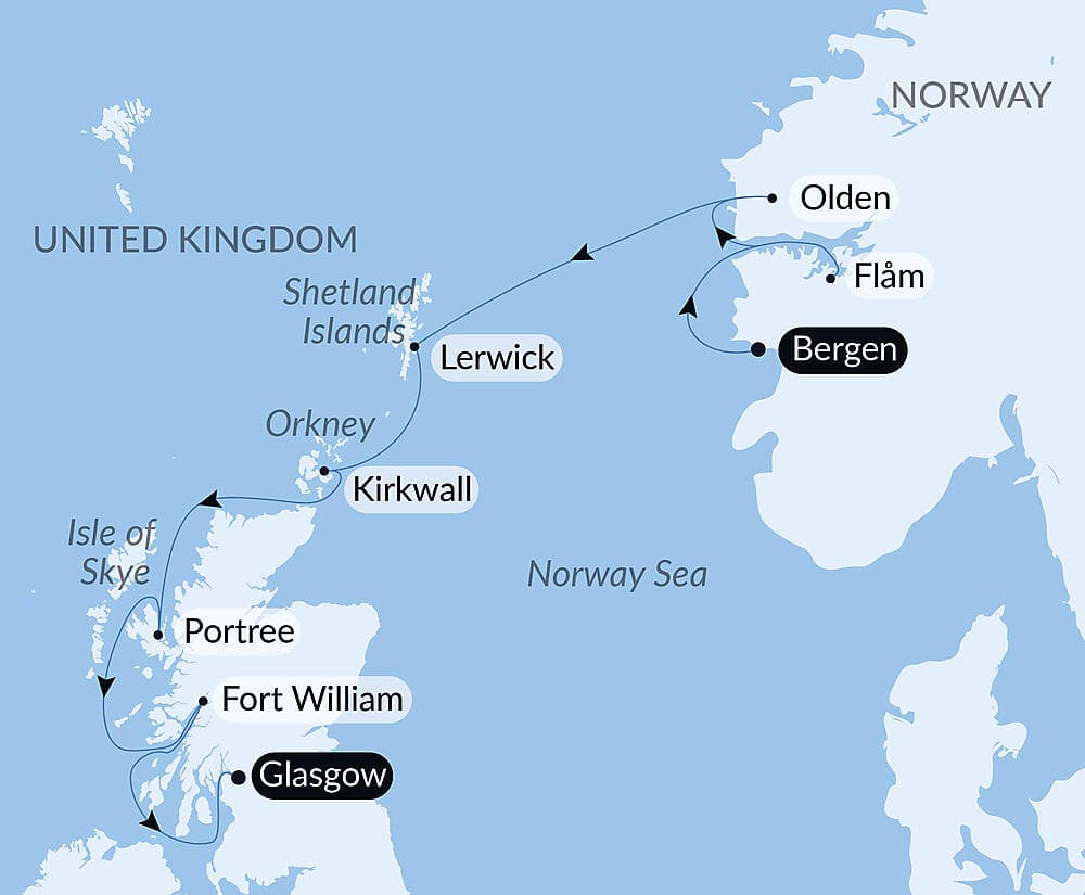 Scottish Isles and Norwegian Fjords Voyage – with Smithsonian Journeys