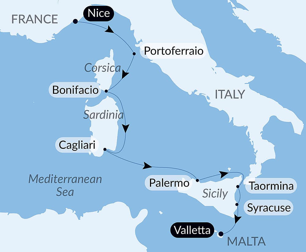 Mediterranean Island Voyage: Sicily, Sardinia, Corsica, and Elba – with Smithsonian Journeys null