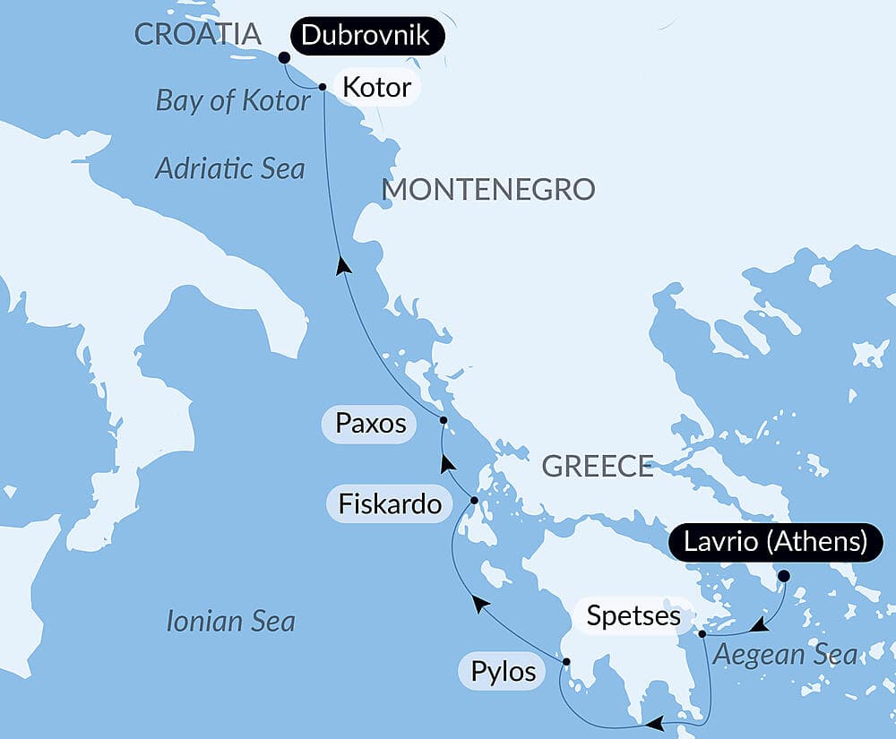 Island Hopping Aboard Le Ponant, From Athens to Dubrovnik null