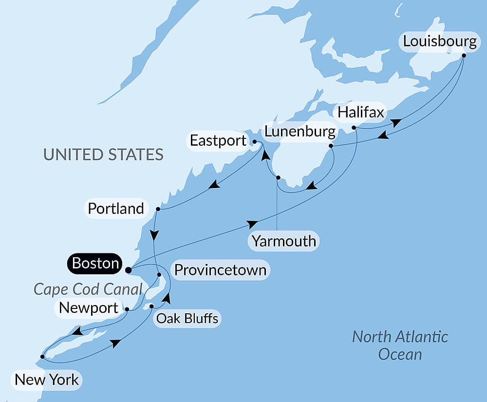 Nova Scotia and the East Coast of the United States