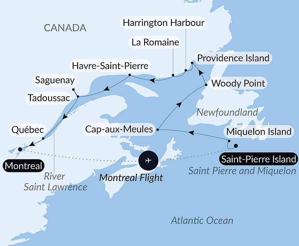 Exploration along Saint Lawrence null