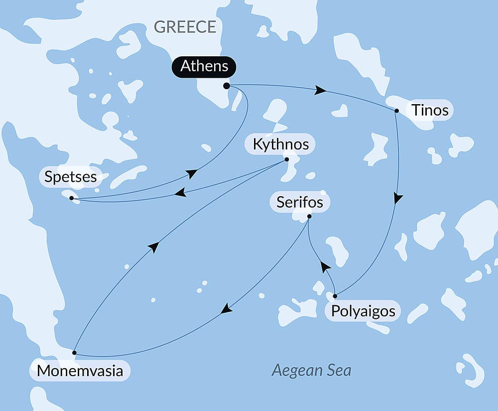 The Cyclades, in the Wake of Le Ponant
